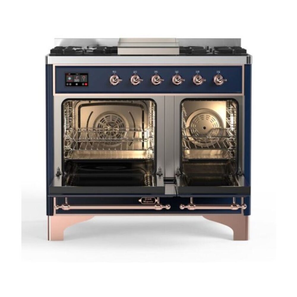ILVE UMD10F Majestic II 40 inch Dual Fuel Range with 6 Burners, Griddle