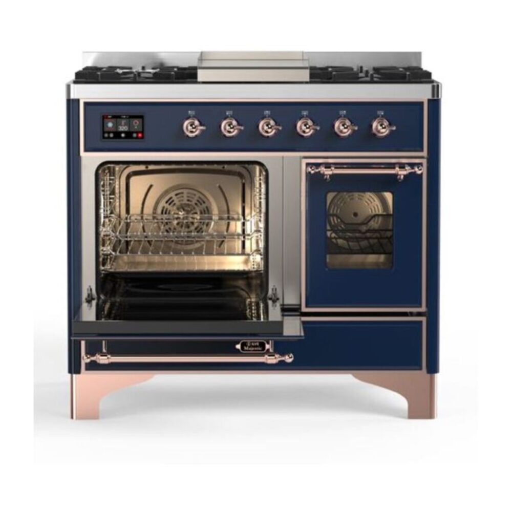 ILVE UMD10F Majestic II 40 inch Dual Fuel Range with 6 Burners, Griddle