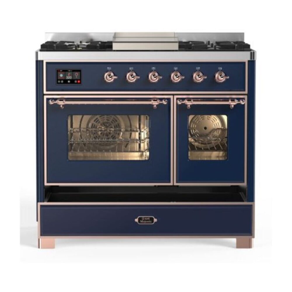 ILVE UMD10F Majestic II 40 inch Dual Fuel Range with 6 Burners, Griddle