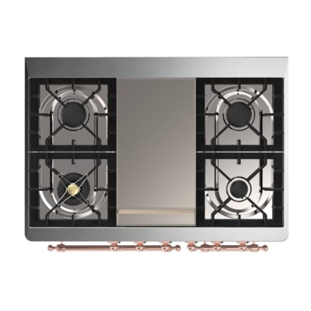 ILVE UMD10F Majestic II 40 inch Dual Fuel Range with 6 Burners, Griddle