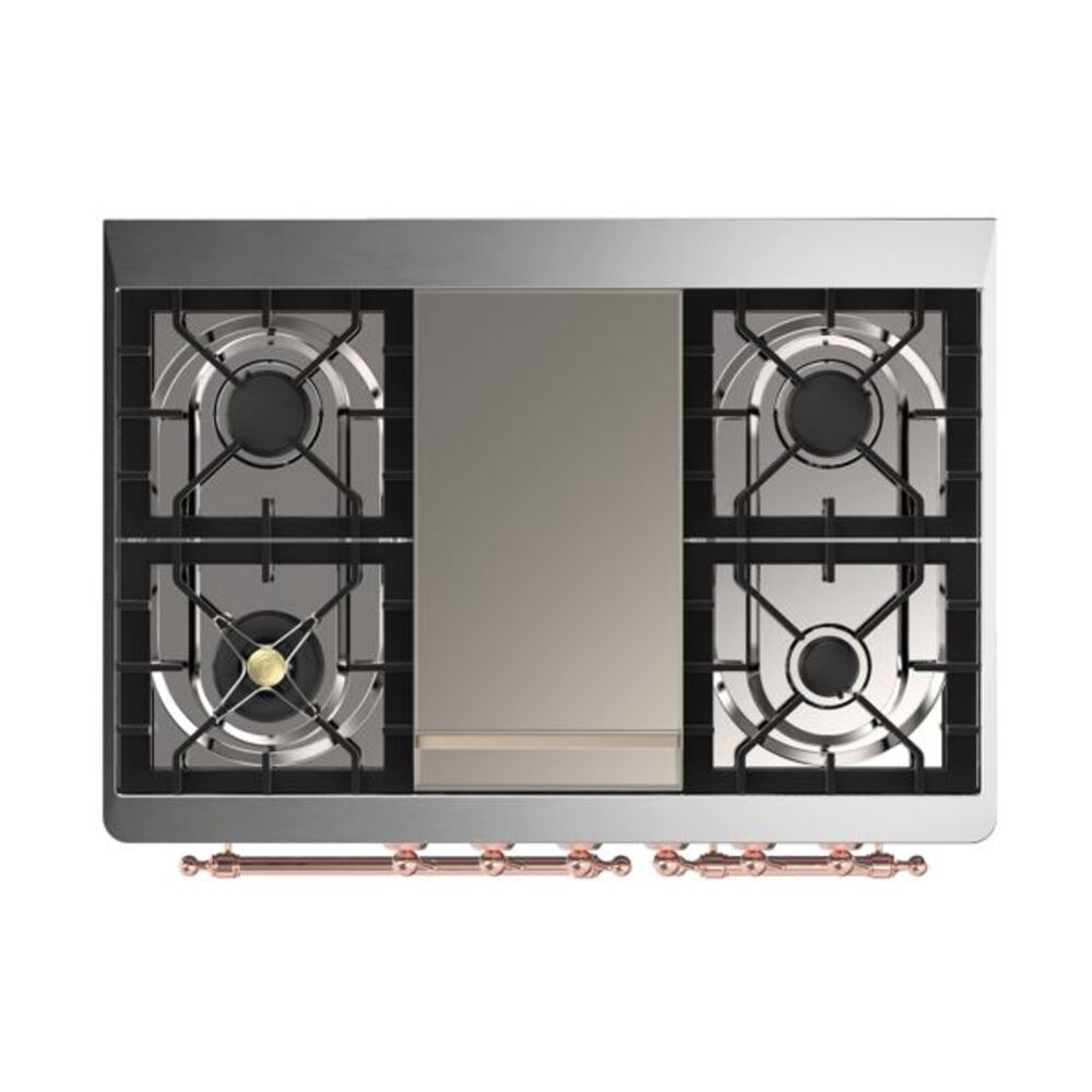 ILVE UMD10F Majestic II 40 inch Dual Fuel Range with 6 Burners, Griddle