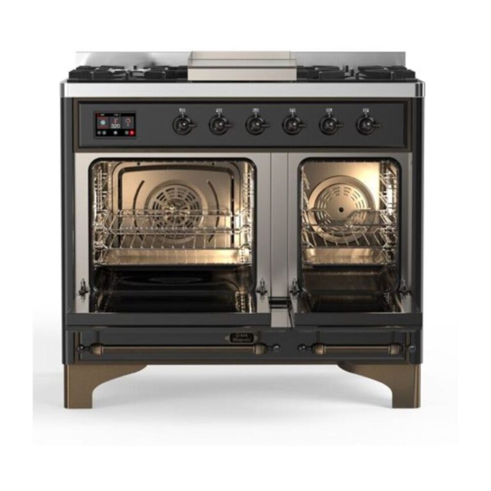ILVE UMD10F Majestic II 40 inch Dual Fuel Range with 6 Burners, Griddle