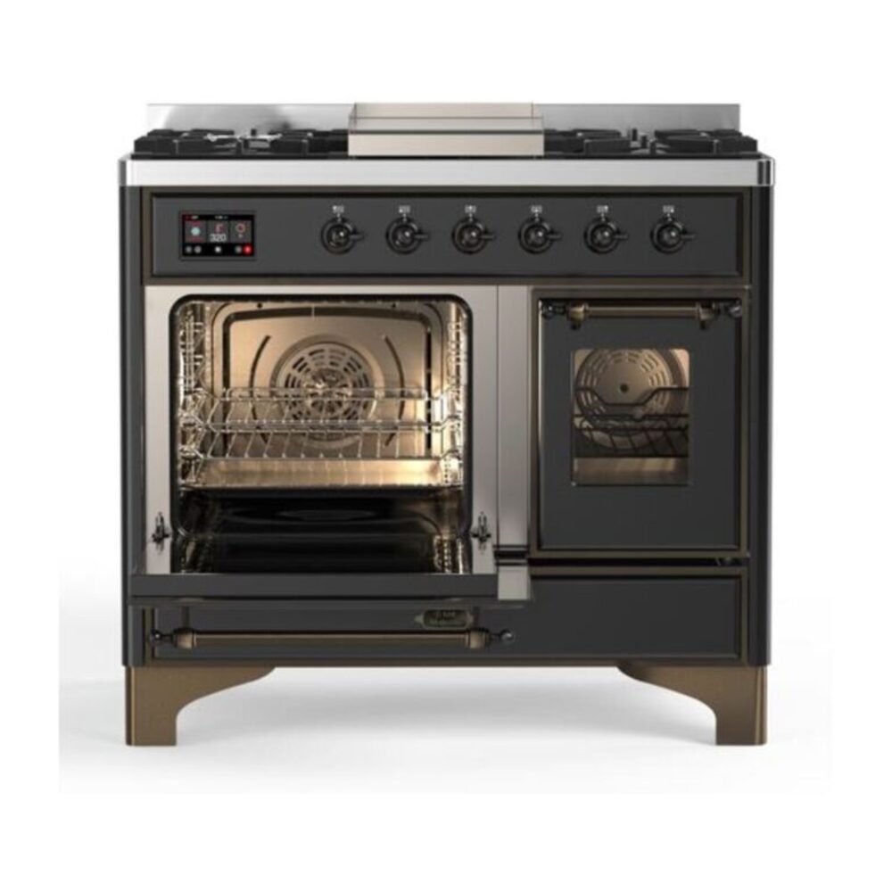 ILVE UMD10F Majestic II 40 inch Dual Fuel Range with 6 Burners, Griddle