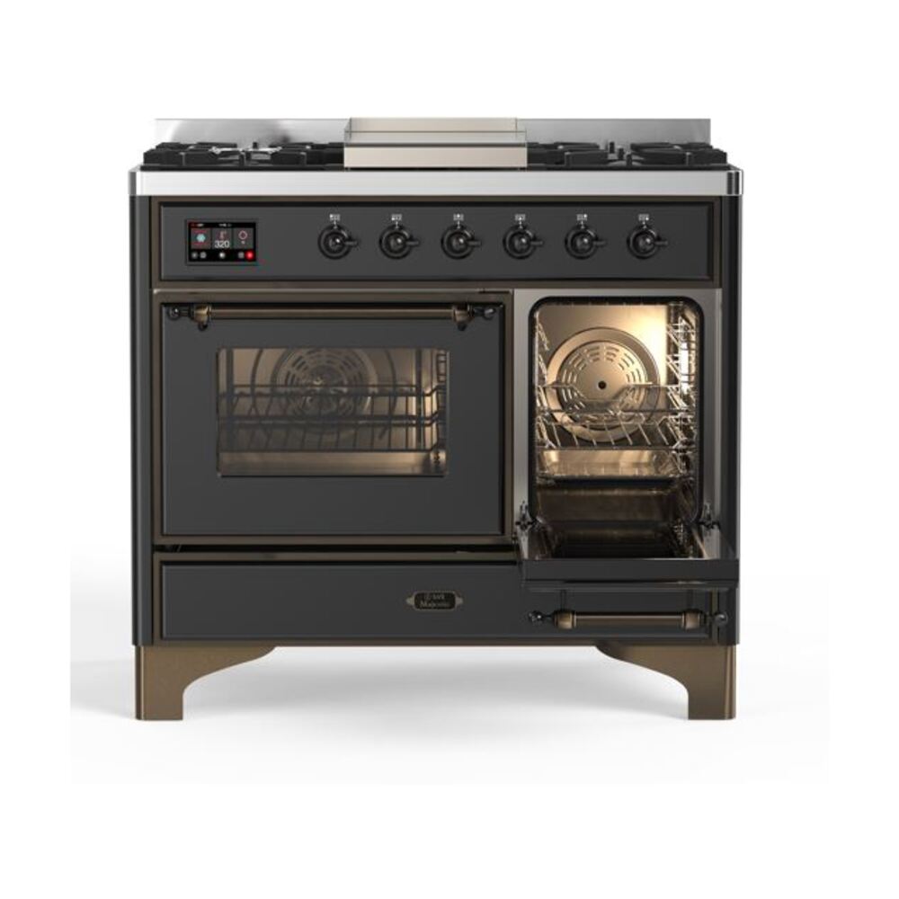 ILVE UMD10F Majestic II 40 inch Dual Fuel Range with 6 Burners, Griddle