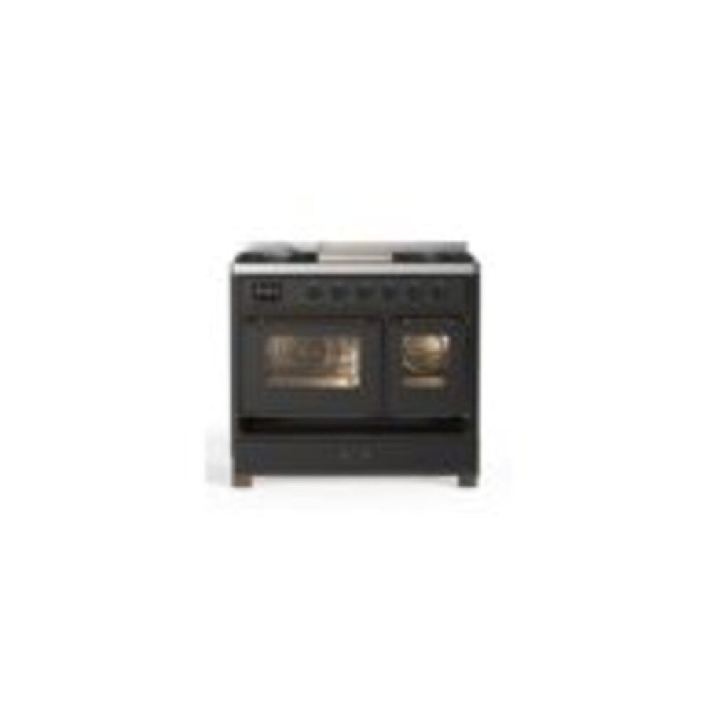 ILVE UMD10F Majestic II 40 inch Dual Fuel Range with 6 Burners, Griddle