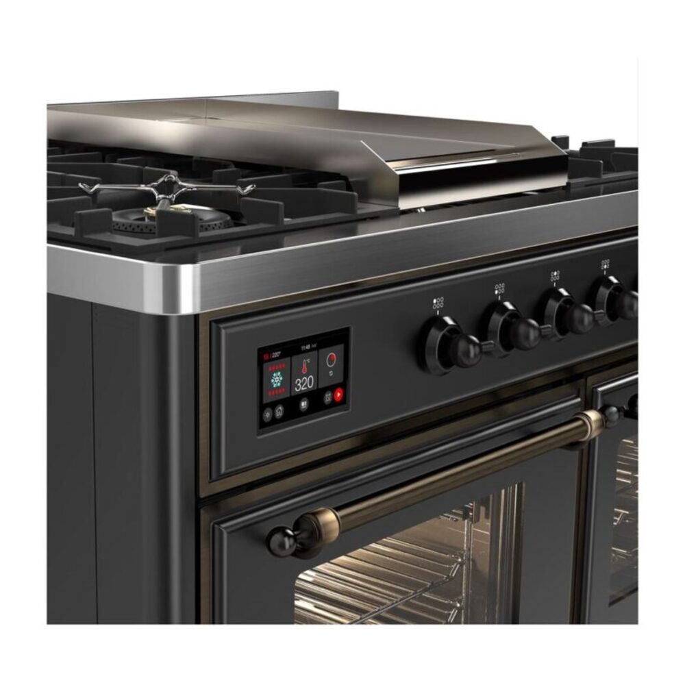 ILVE UMD10F Majestic II 40 inch Dual Fuel Range with 6 Burners, Griddle
