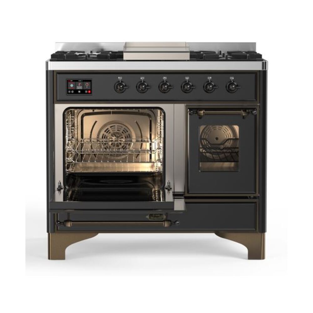 ILVE UMD10F Majestic II 40 inch Dual Fuel Range with 6 Burners, Griddle
