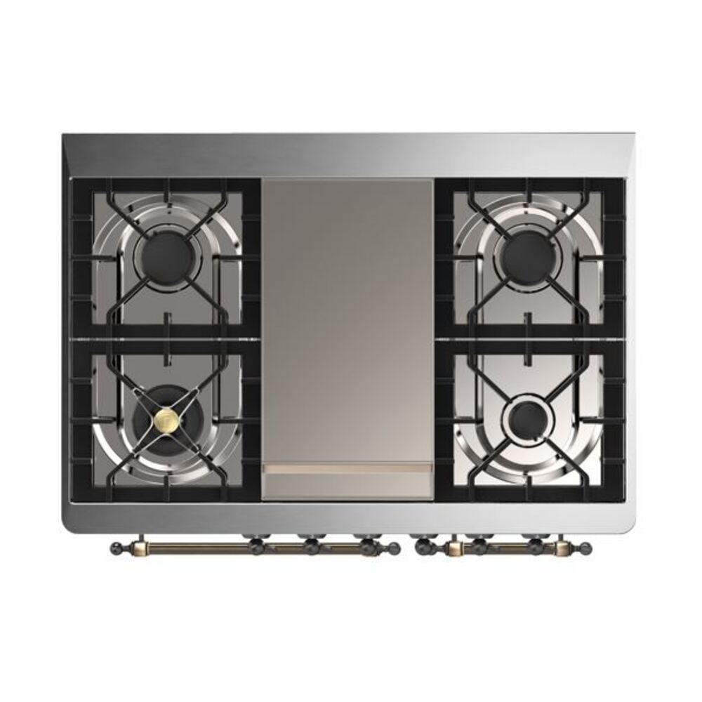 ILVE UMD10F Majestic II 40 inch Dual Fuel Range with 6 Burners, Griddle