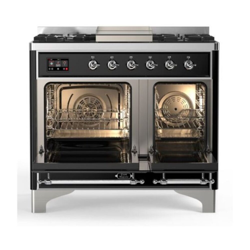 ILVE UMD10F Majestic II 40 inch Dual Fuel Range with 6 Burners, Griddle