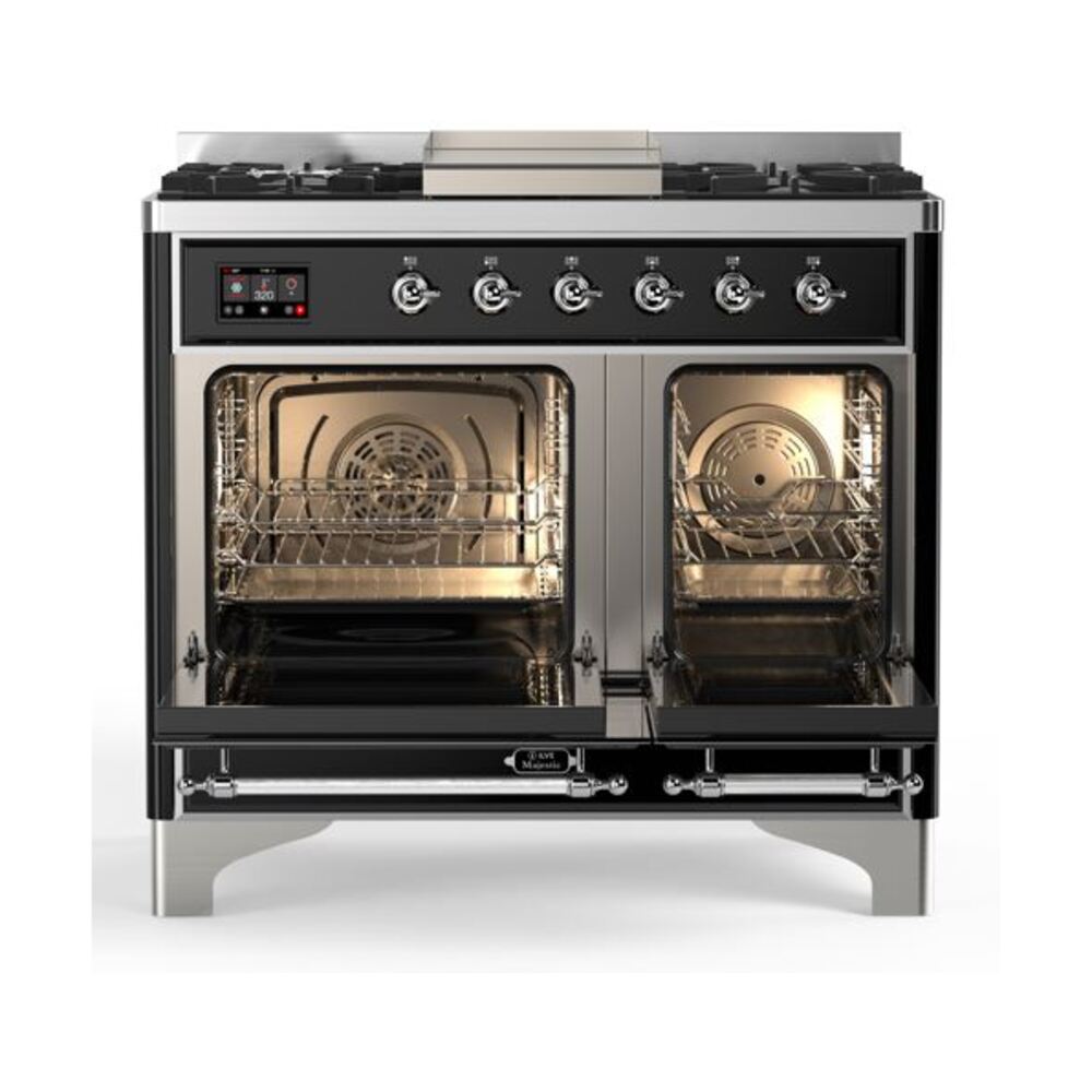 ILVE UMD10F Majestic II 40 inch Dual Fuel Range with 6 Burners, Griddle