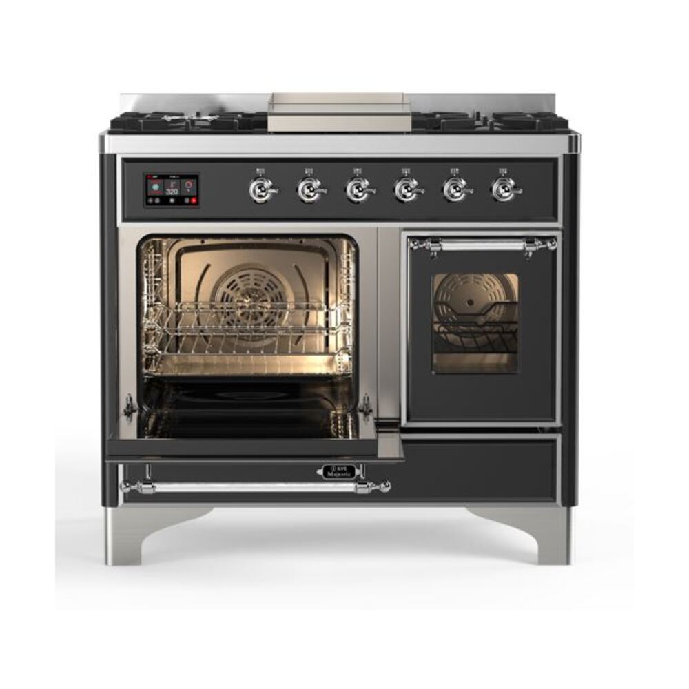 ILVE UMD10F Majestic II 40 inch Dual Fuel Range with 6 Burners, Griddle