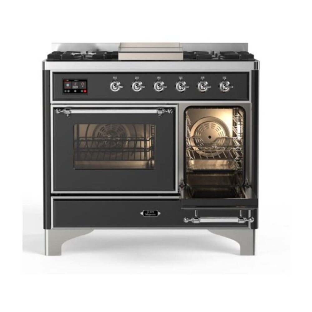 ILVE UMD10F Majestic II 40 inch Dual Fuel Range with 6 Burners, Griddle