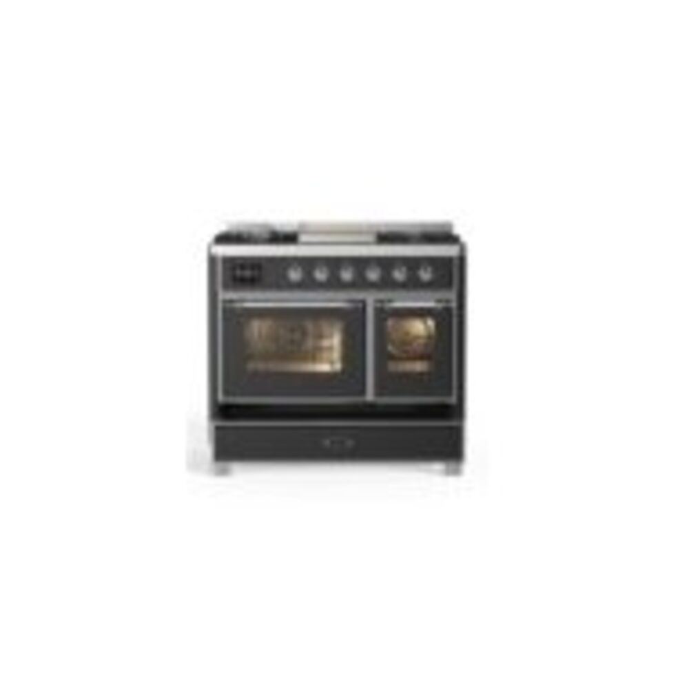 ILVE UMD10F Majestic II 40 inch Dual Fuel Range with 6 Burners, Griddle