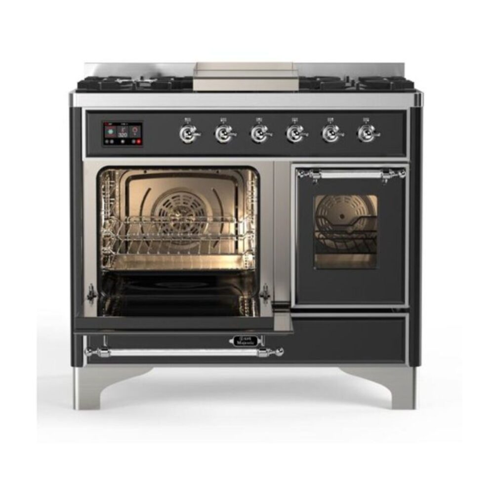ILVE UMD10F Majestic II 40 inch Dual Fuel Range with 6 Burners, Griddle