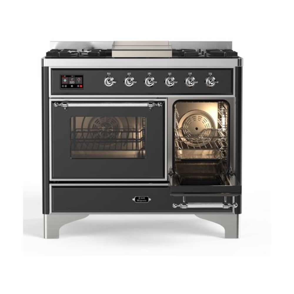 ILVE UMD10F Majestic II 40 inch Dual Fuel Range with 6 Burners, Griddle