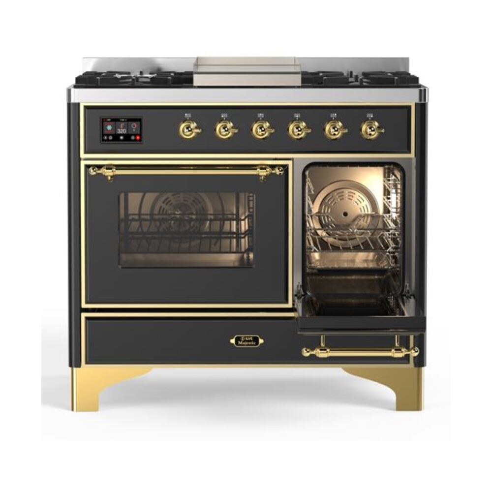 ILVE UMD10F Majestic II 40 inch Dual Fuel Range with 6 Burners, Griddle