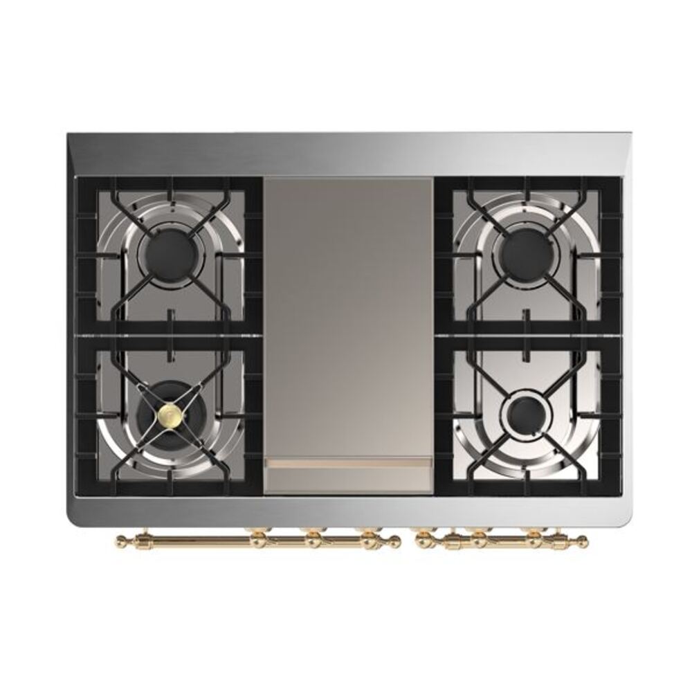 ILVE UMD10F Majestic II 40 inch Dual Fuel Range with 6 Burners, Griddle