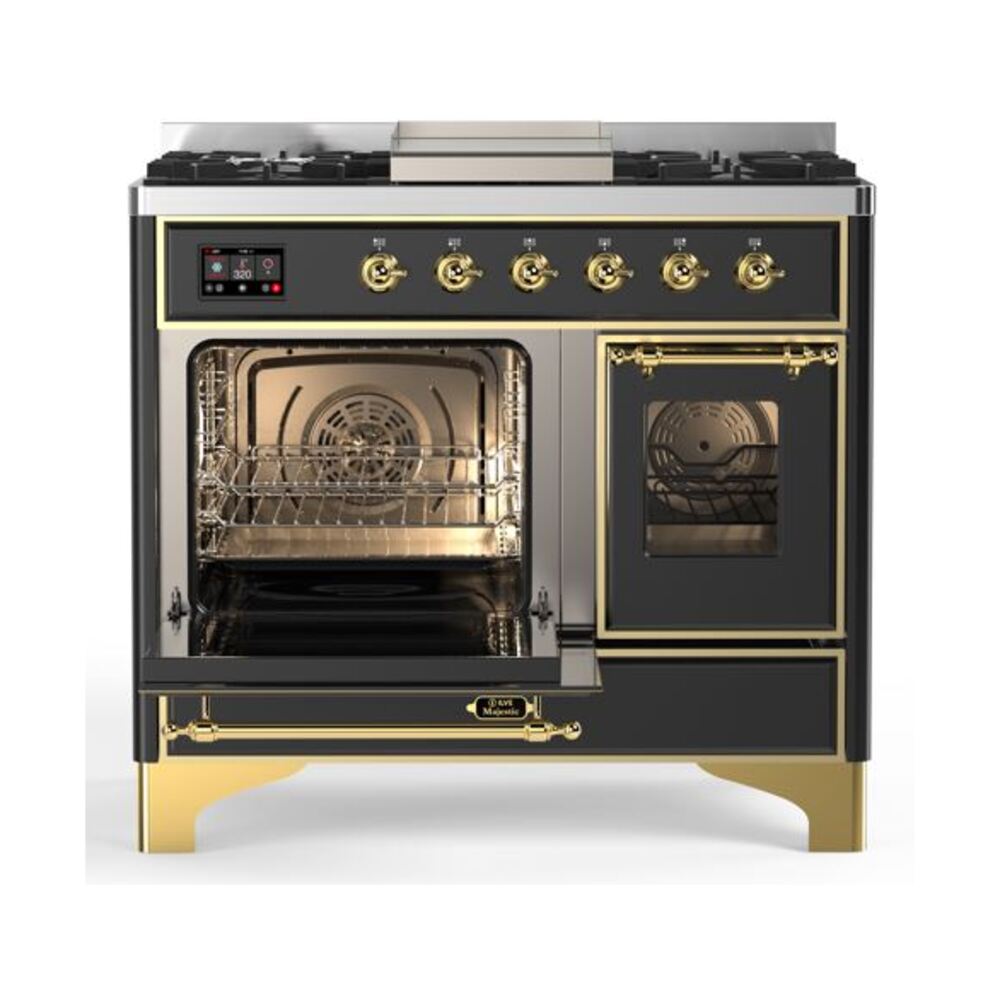 ILVE UMD10F Majestic II 40 inch Dual Fuel Range with 6 Burners, Griddle