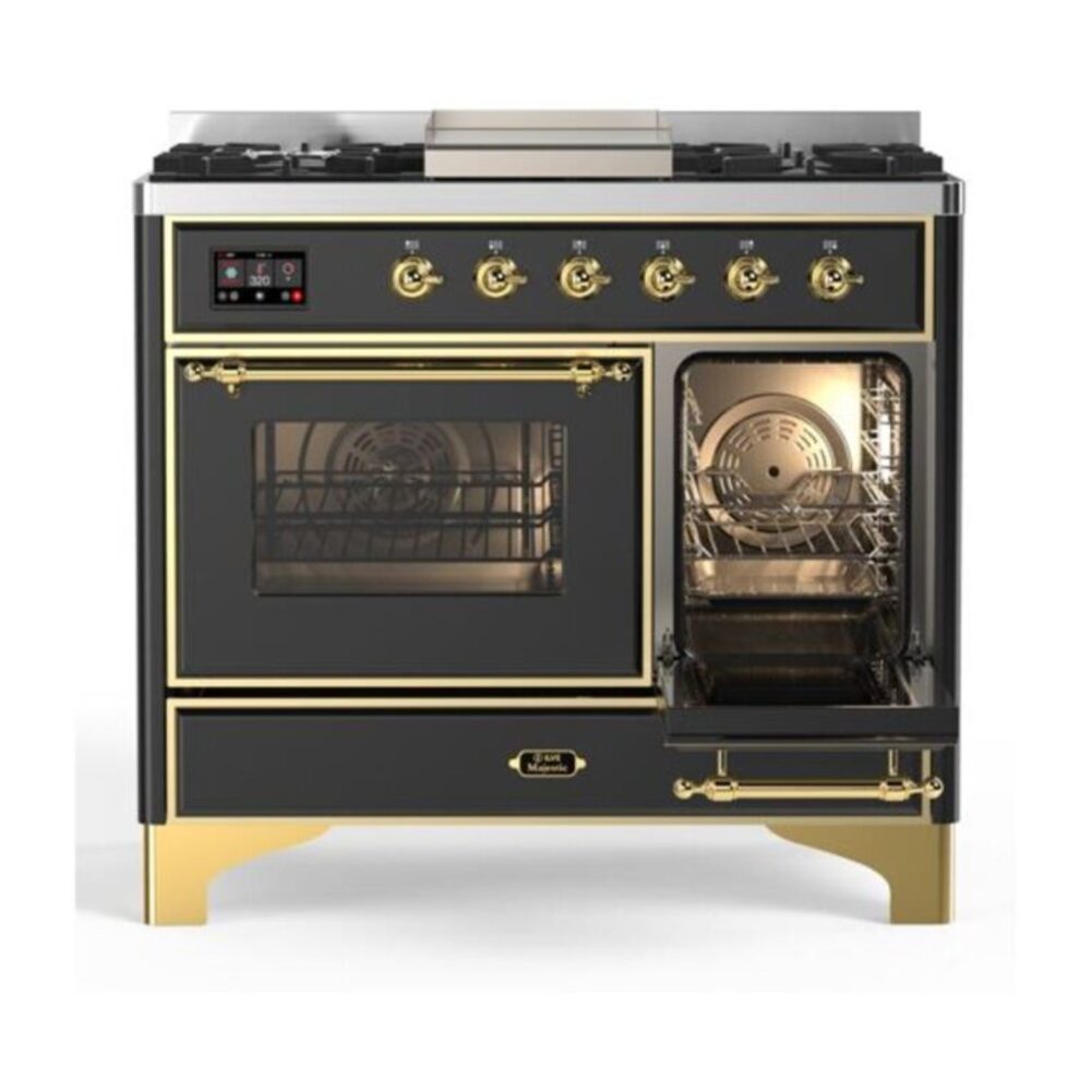 ILVE UMD10F Majestic II 40 inch Dual Fuel Range with 6 Burners, Griddle