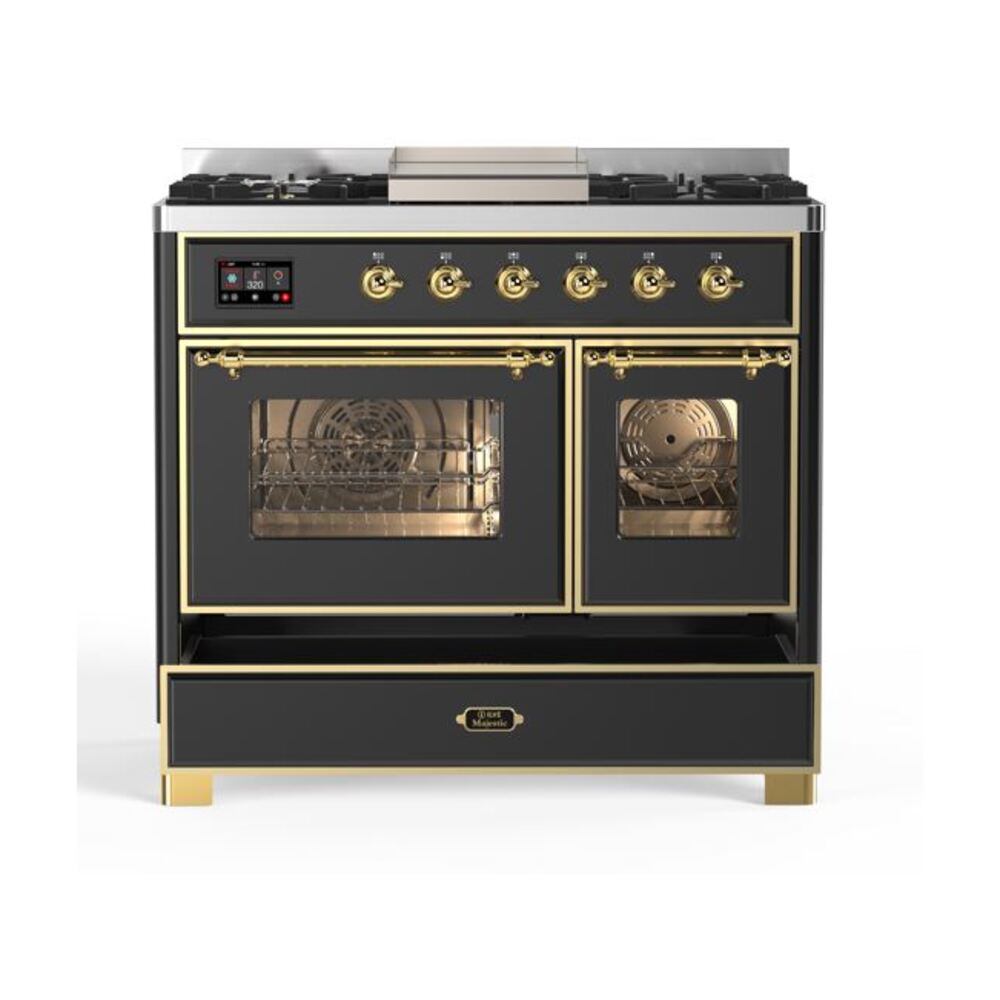 ILVE UMD10F Majestic II 40 inch Dual Fuel Range with 6 Burners, Griddle