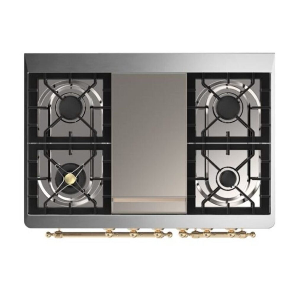 ILVE UMD10F Majestic II 40 inch Dual Fuel Range with 6 Burners, Griddle