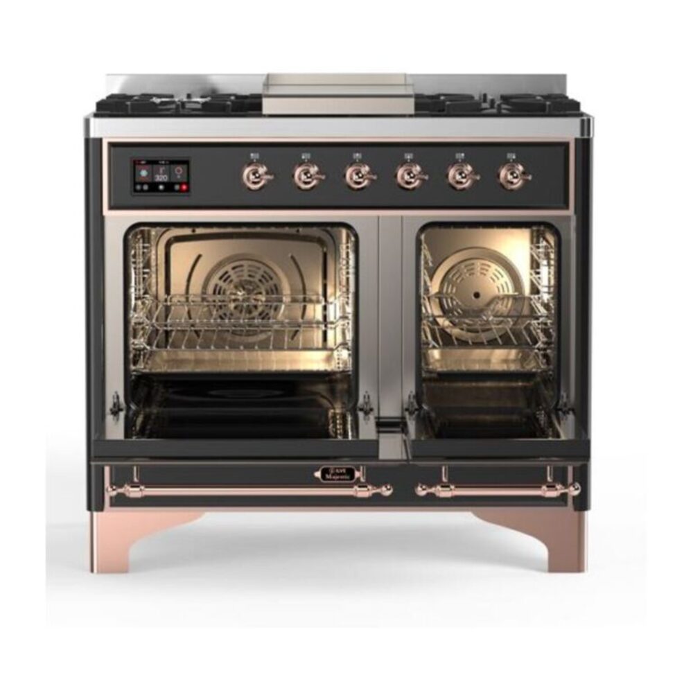 ILVE UMD10F Majestic II 40 inch Dual Fuel Range with 6 Burners, Griddle