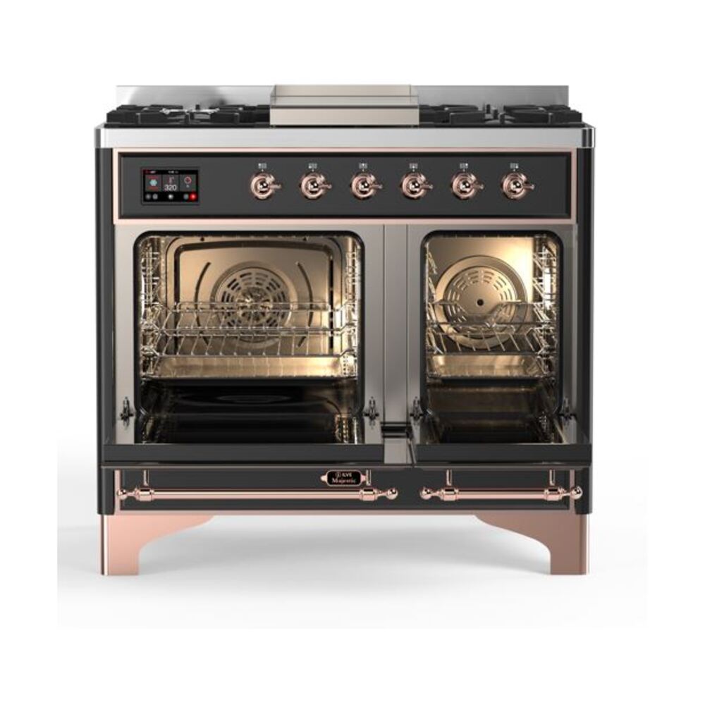 ILVE UMD10F Majestic II 40 inch Dual Fuel Range with 6 Burners, Griddle