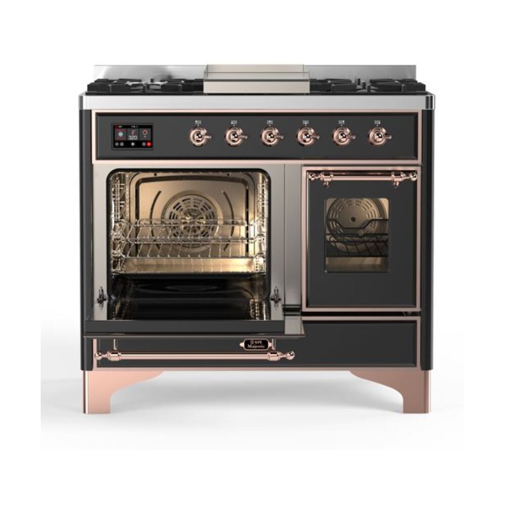 ILVE UMD10F Majestic II 40 inch Dual Fuel Range with 6 Burners, Griddle