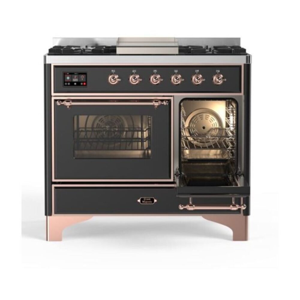ILVE UMD10F Majestic II 40 inch Dual Fuel Range with 6 Burners, Griddle