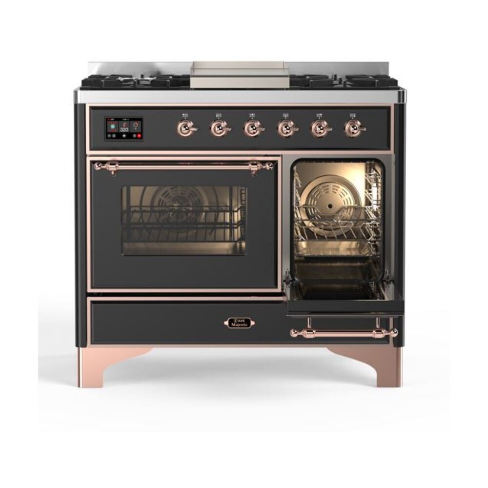 ILVE UMD10F Majestic II 40 inch Dual Fuel Range with 6 Burners, Griddle