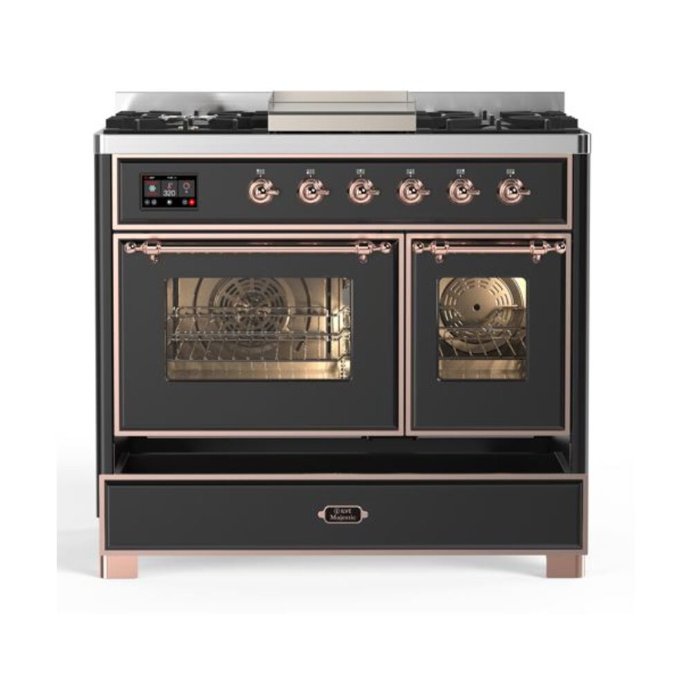 ILVE UMD10F Majestic II 40 inch Dual Fuel Range with 6 Burners, Griddle