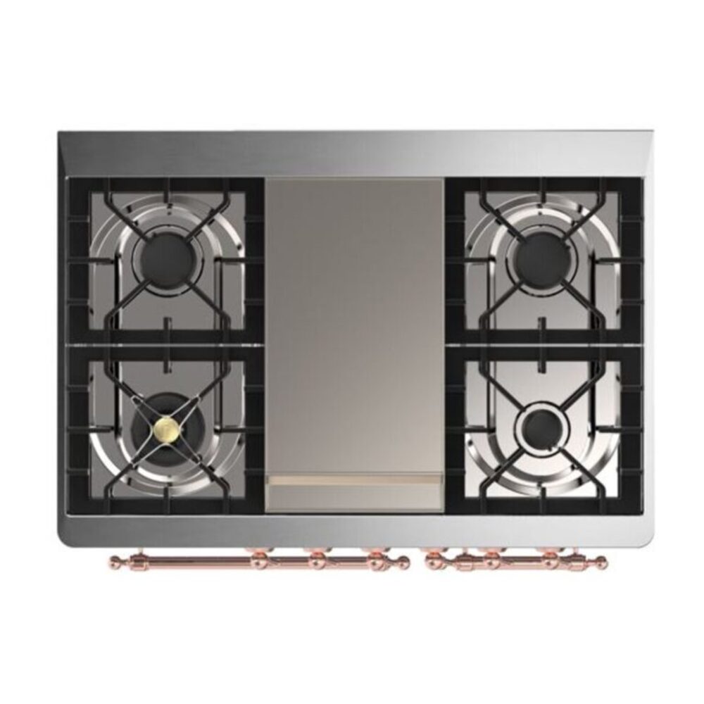 ILVE UMD10F Majestic II 40 inch Dual Fuel Range with 6 Burners, Griddle