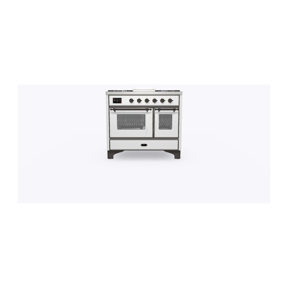 ILVE_UMD10FDNS3RABLP_Majestic_II_40"_Dual_Fuel_Range_Front_View