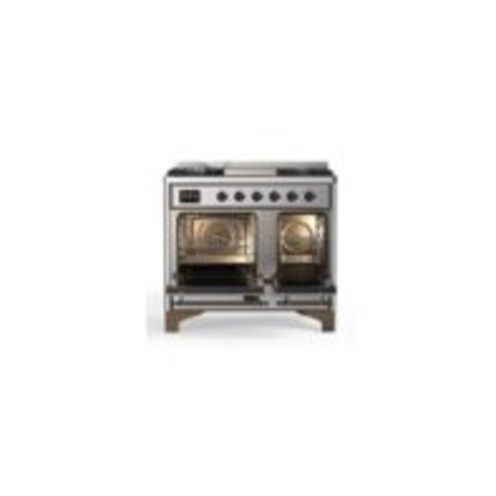 ILVE UMD10F Majestic II 40 inch Dual Fuel Range with 6 Burners, Griddle
