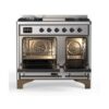 ILVE UMD10F Majestic II 40 inch Dual Fuel Range with 6 Burners, Griddle