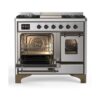 ILVE UMD10F Majestic II 40 inch Dual Fuel Range with 6 Burners, Griddle