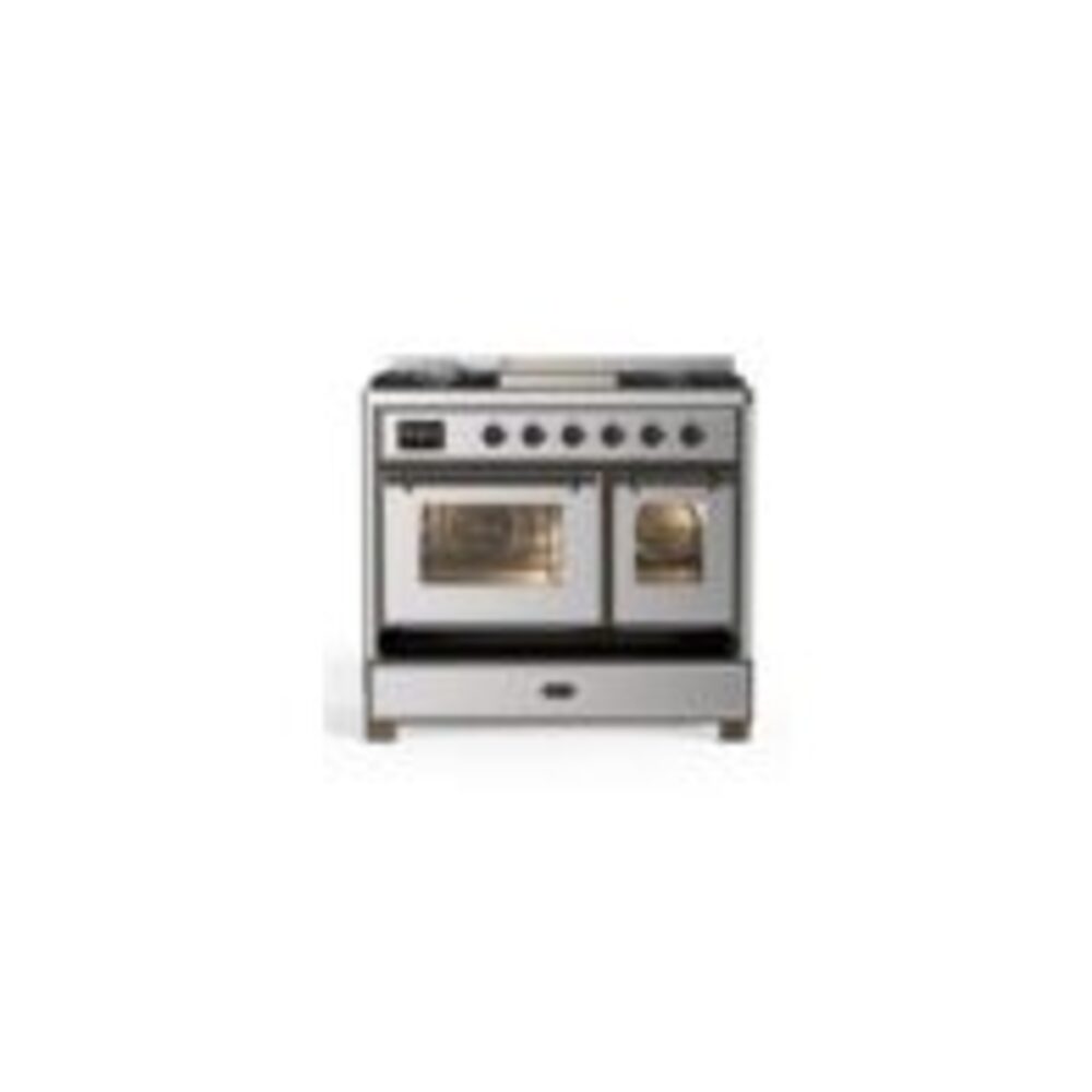 ILVE UMD10F Majestic II 40 inch Dual Fuel Range with 6 Burners, Griddle