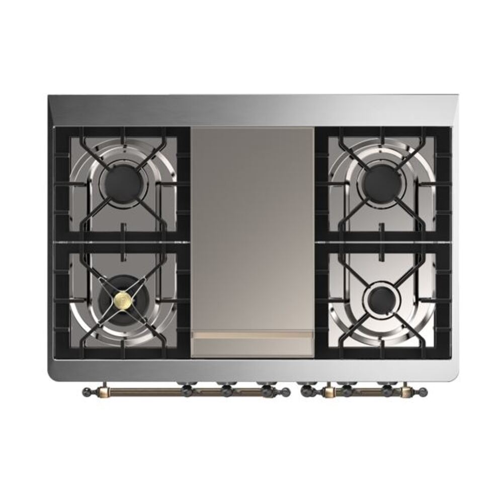 ILVE UMD10F Majestic II 40 inch Dual Fuel Range with 6 Burners, Griddle