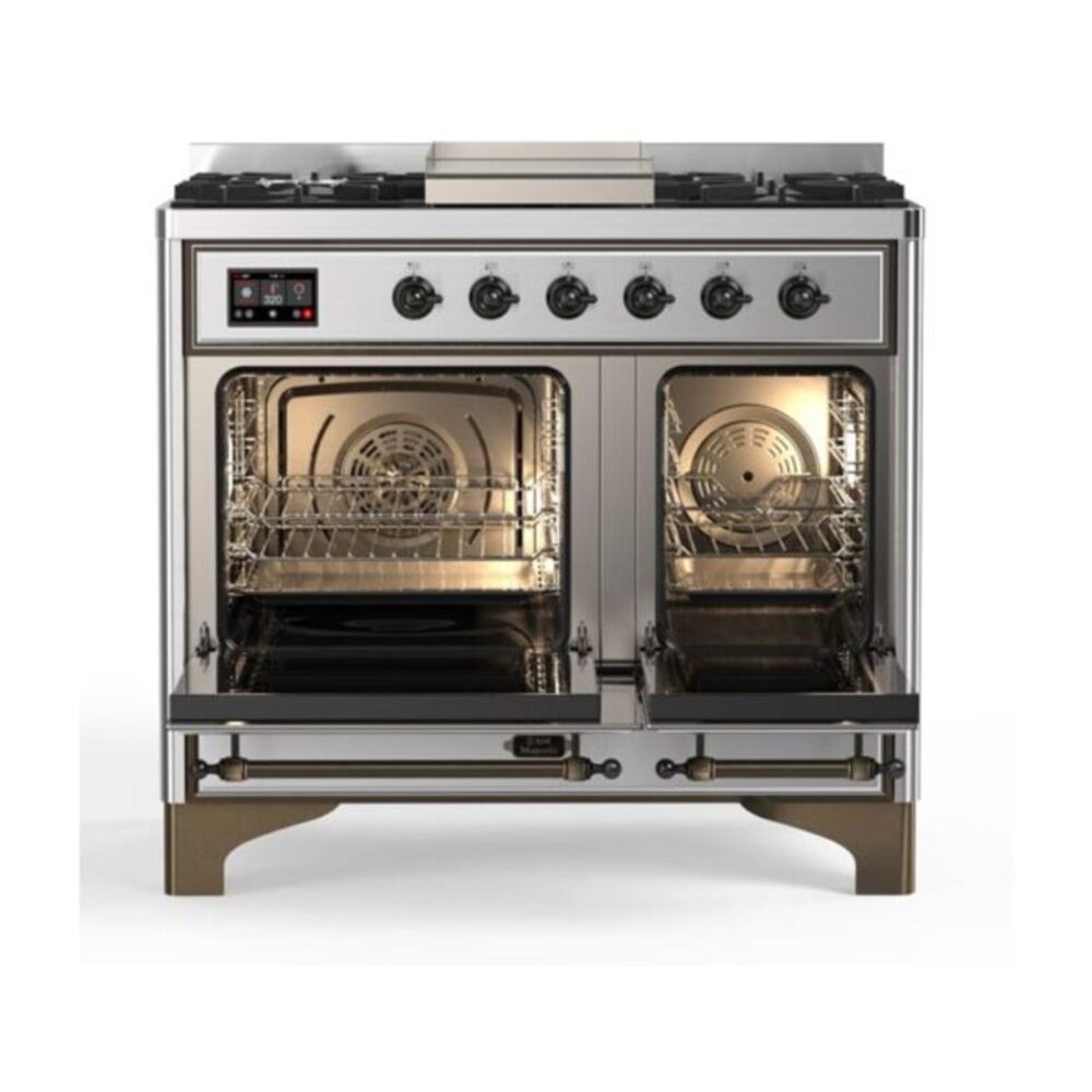 ILVE UMD10F Majestic II 40 inch Dual Fuel Range with 6 Burners, Griddle