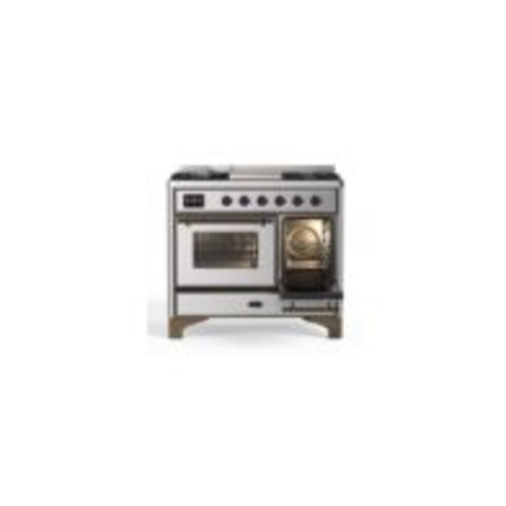 ILVE UMD10F Majestic II 40 inch Dual Fuel Range with 6 Burners, Griddle