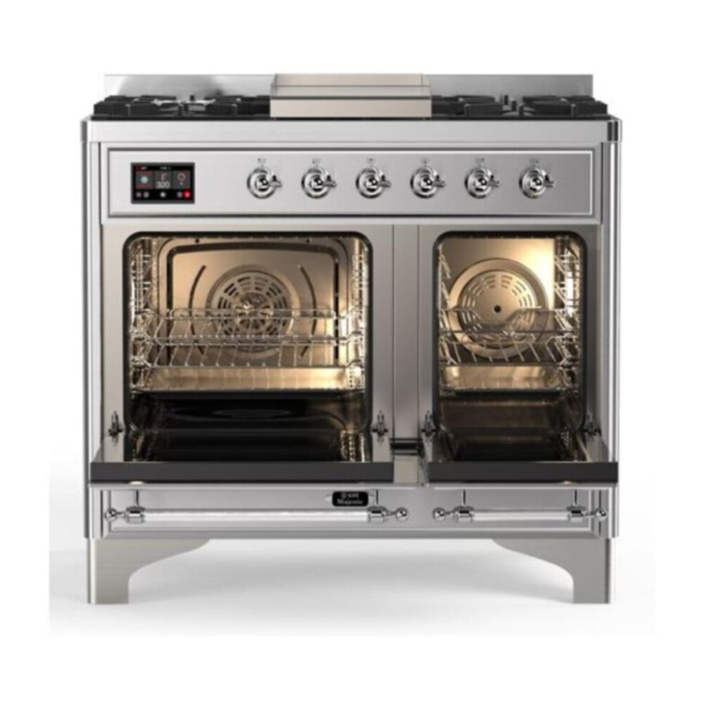 ILVE UMD10F Majestic II 40 inch Dual Fuel Range with 6 Burners, Griddle