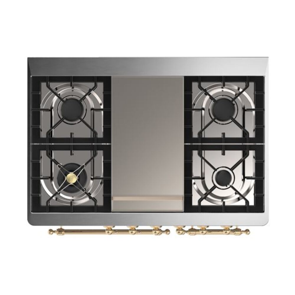 ILVE UMD10F Majestic II 40 inch Dual Fuel Range with 6 Burners, Griddle