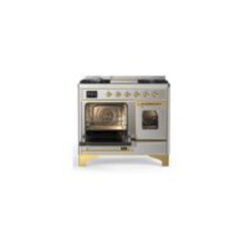 ILVE UMD10F Majestic II 40 inch Dual Fuel Range with 6 Burners, Griddle