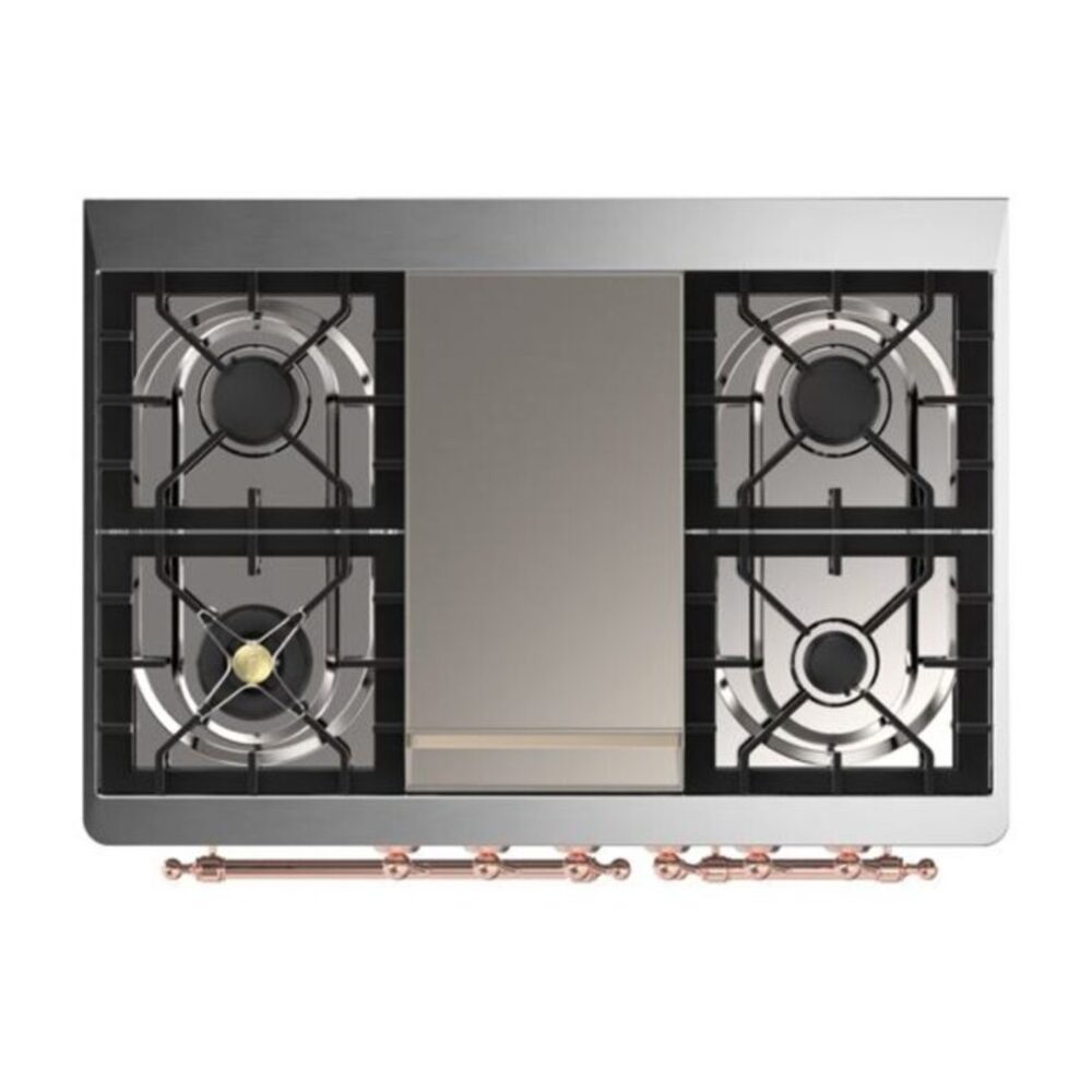 ILVE UMD10F Majestic II 40 inch Dual Fuel Range with 6 Burners, Griddle