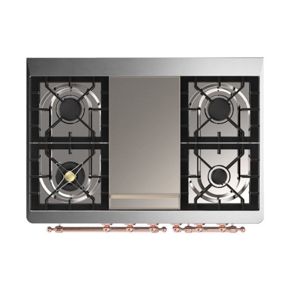 ILVE UMD10F Majestic II 40 inch Dual Fuel Range with 6 Burners, Griddle