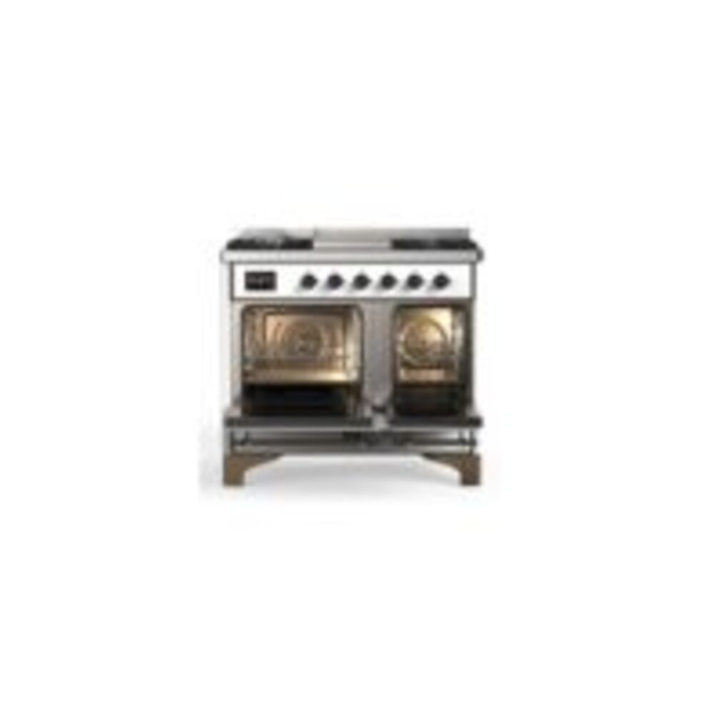 ILVE UMD10F Majestic II 40 inch Dual Fuel Range with 6 Burners, Griddle