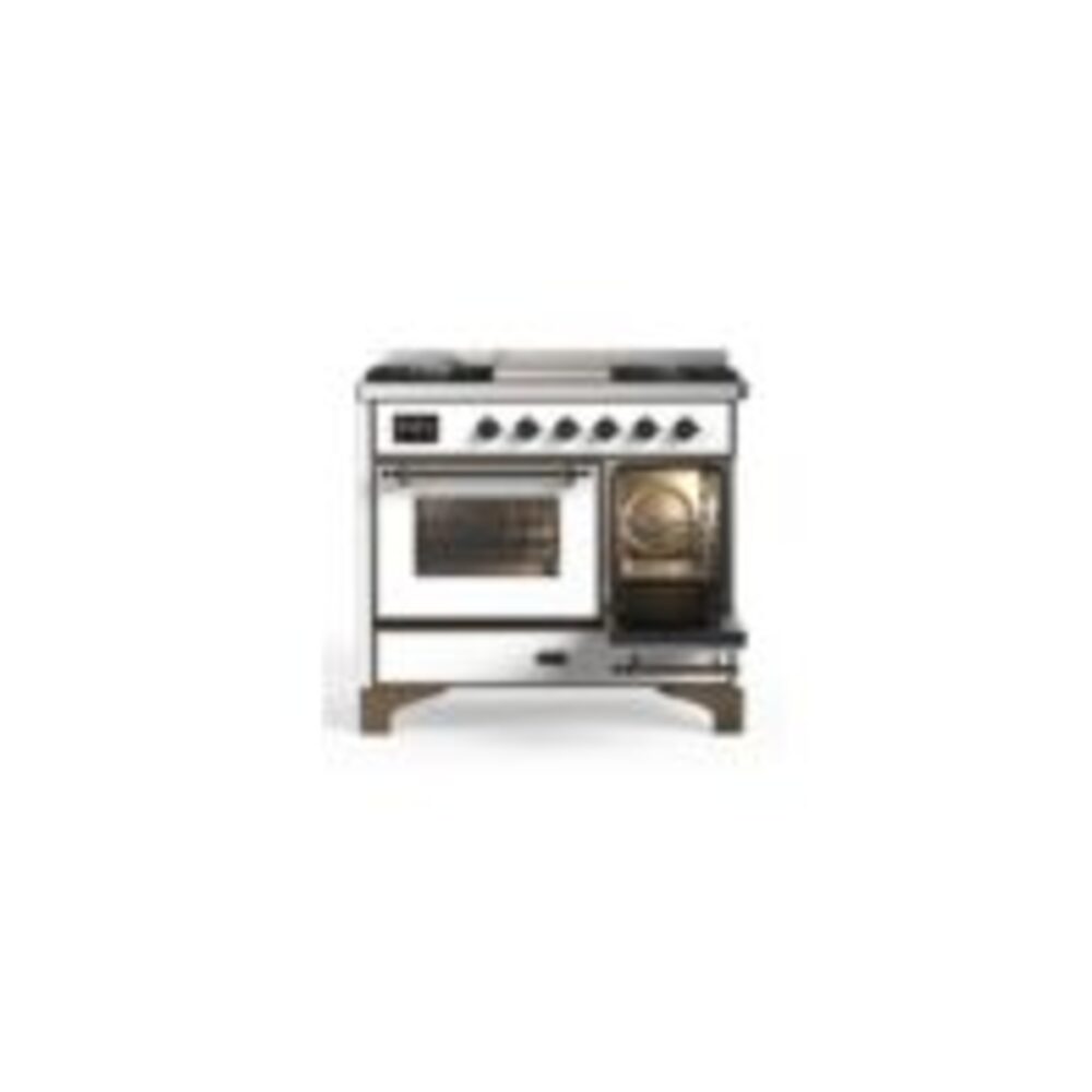 ILVE UMD10F Majestic II 40 inch Dual Fuel Range with 6 Burners, Griddle