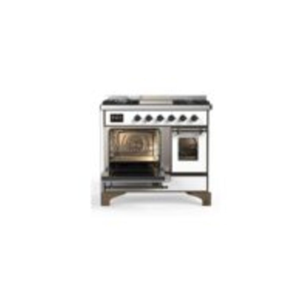 ILVE UMD10F Majestic II 40 inch Dual Fuel Range with 6 Burners, Griddle