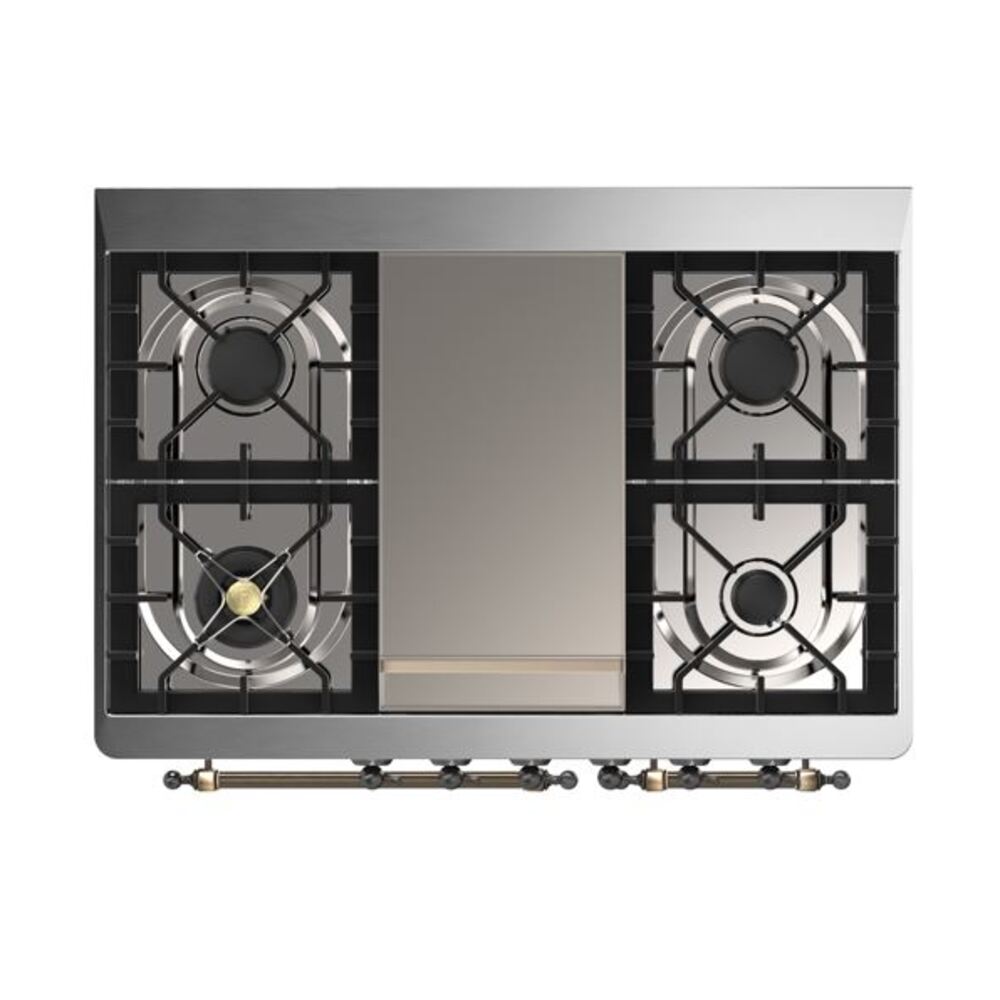 ILVE UMD10F Majestic II 40 inch Dual Fuel Range with 6 Burners, Griddle