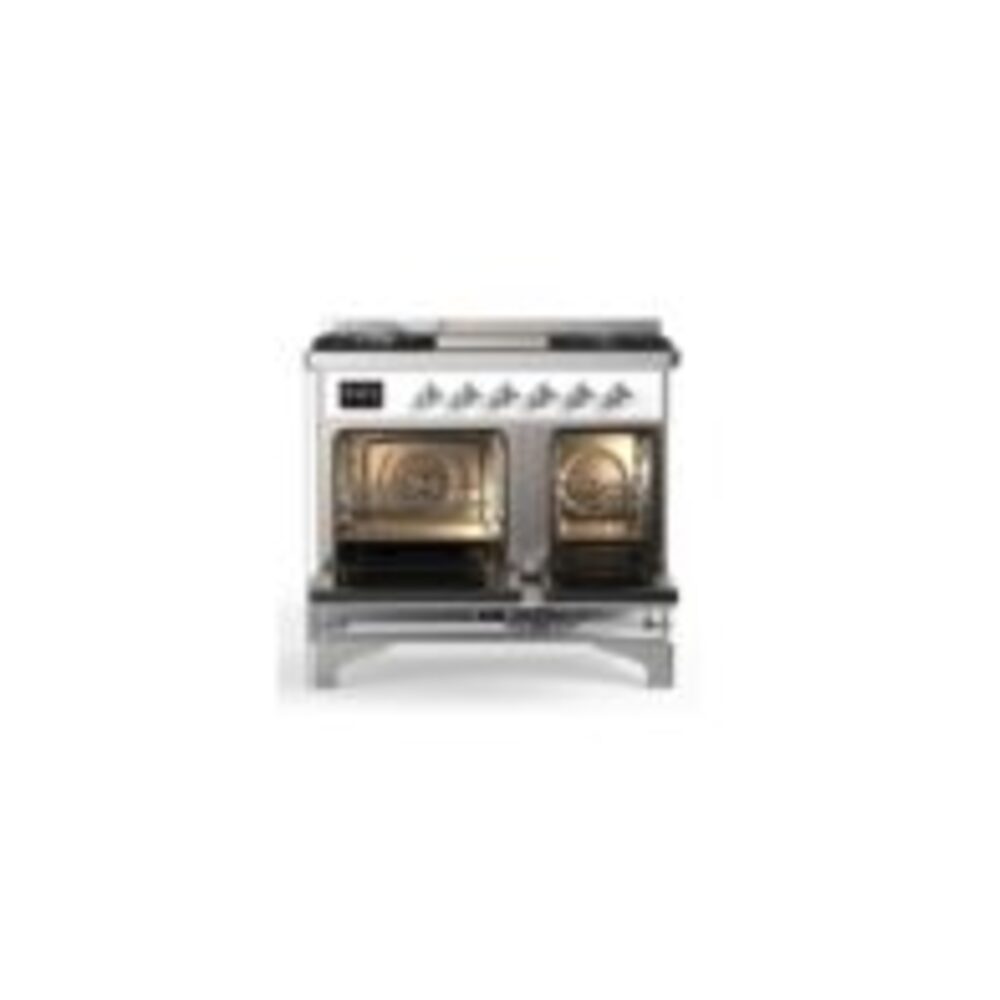ILVE UMD10F Majestic II 40 inch Dual Fuel Range with 6 Burners, Griddle